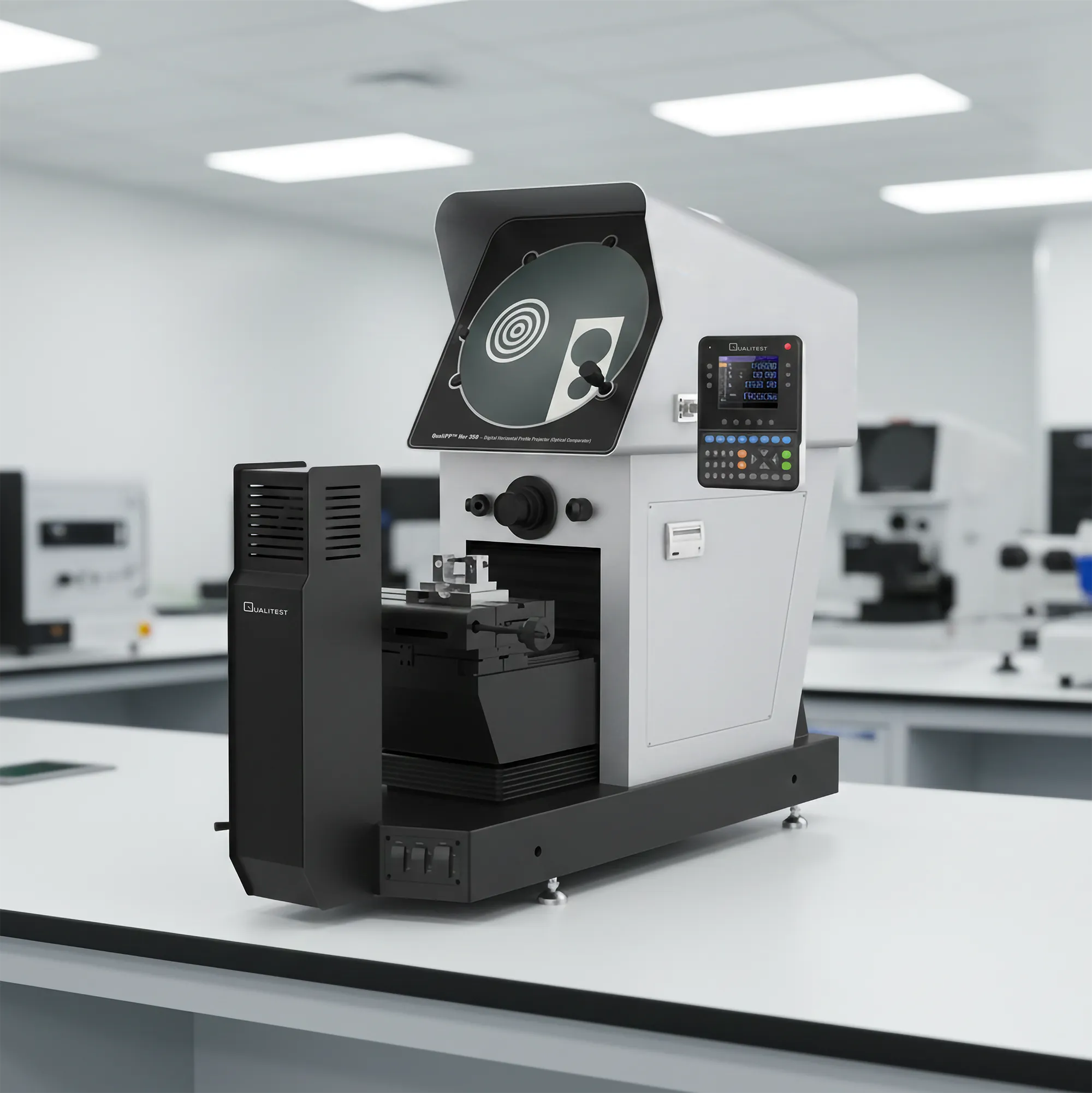 Digital Horizontal Profile Projector (Optical Comparator) – QualiPP™ Hor 350