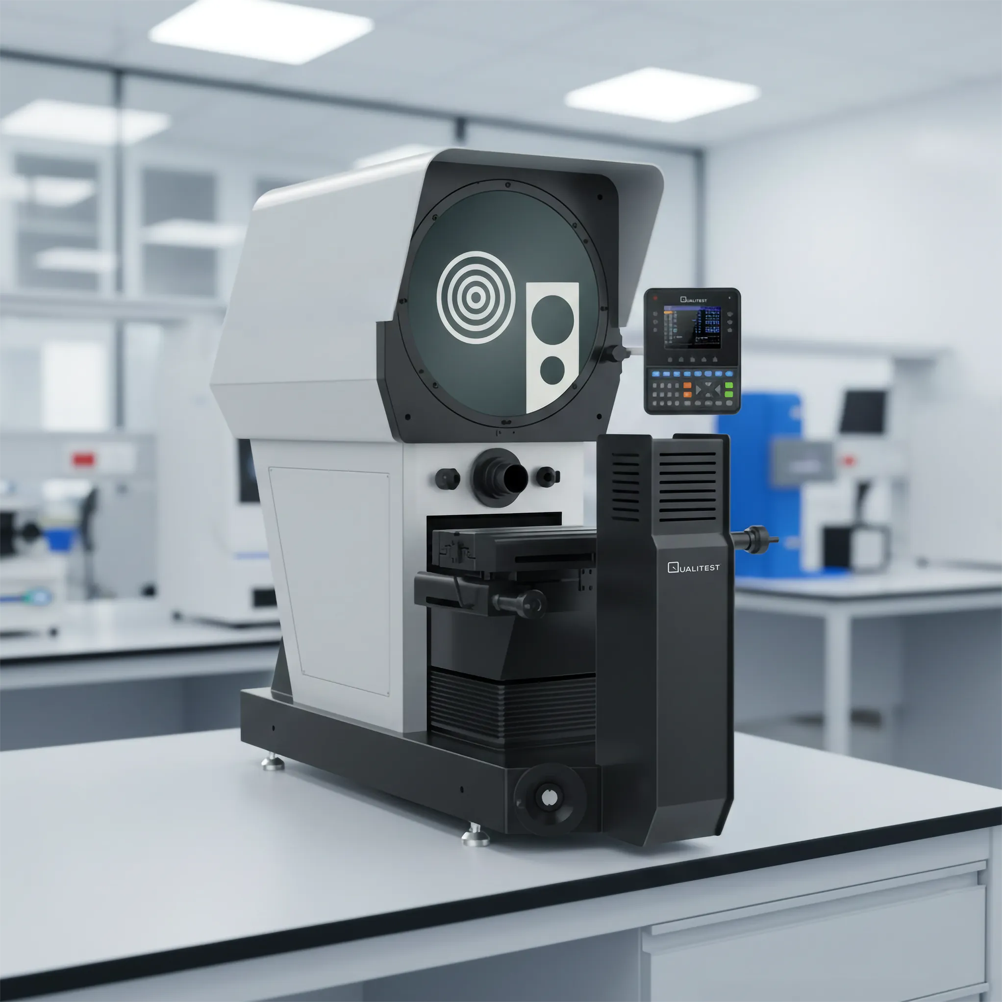 Digital Horizontal Profile Projector (Optical Comparator) – QualiPP™ Hor 412