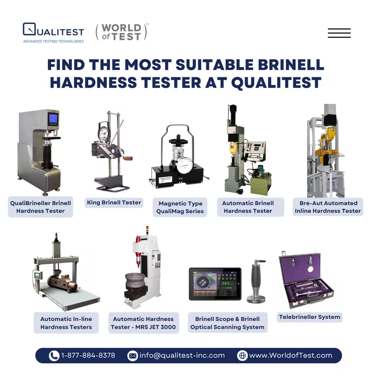 Available Models of Brinell Hardness Tester
