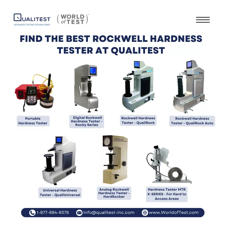 Encuentre el mejor probador de dureza Rockwell en Qualitest