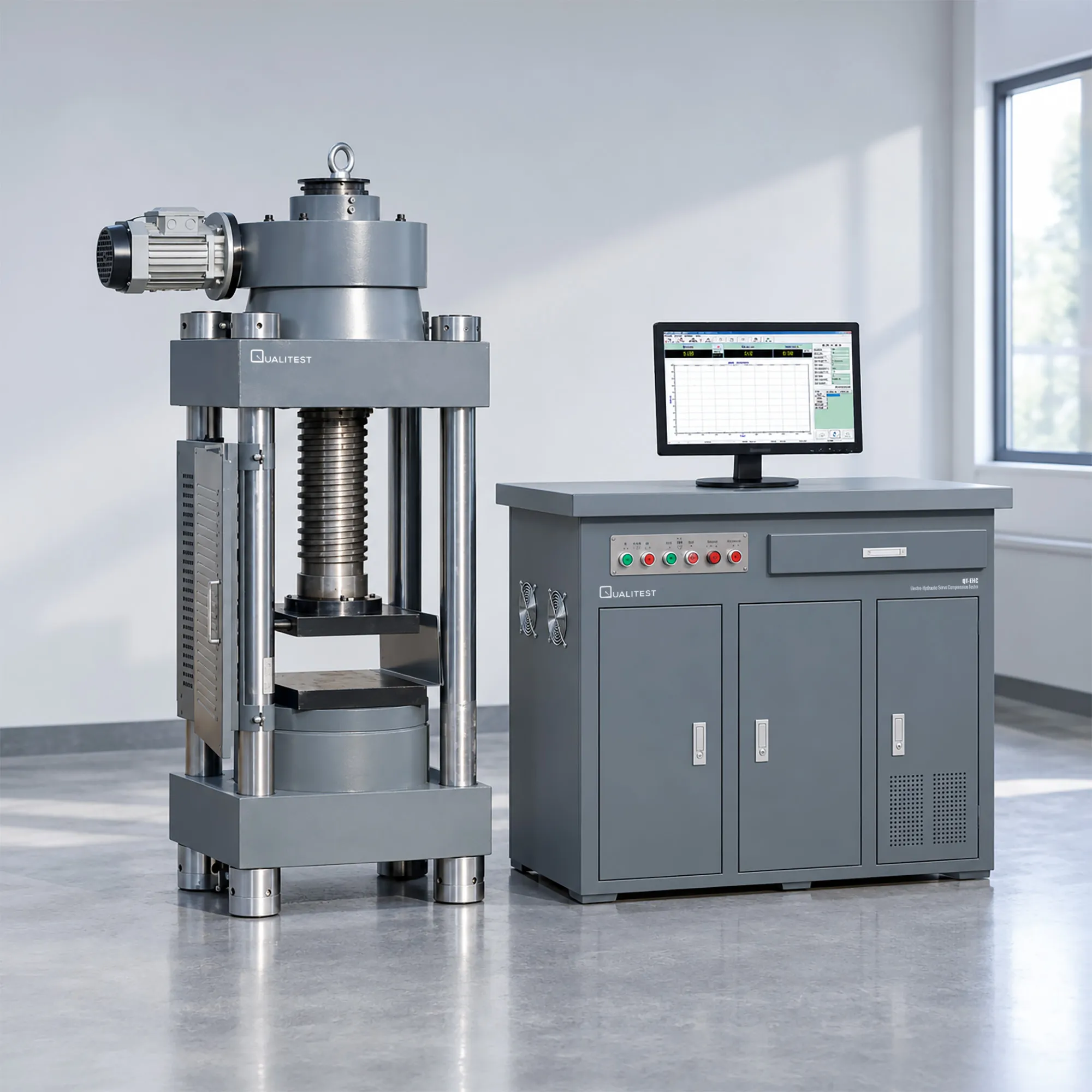 Tester Kompresi Servo Elektro-Hidraulik - QT-EHC