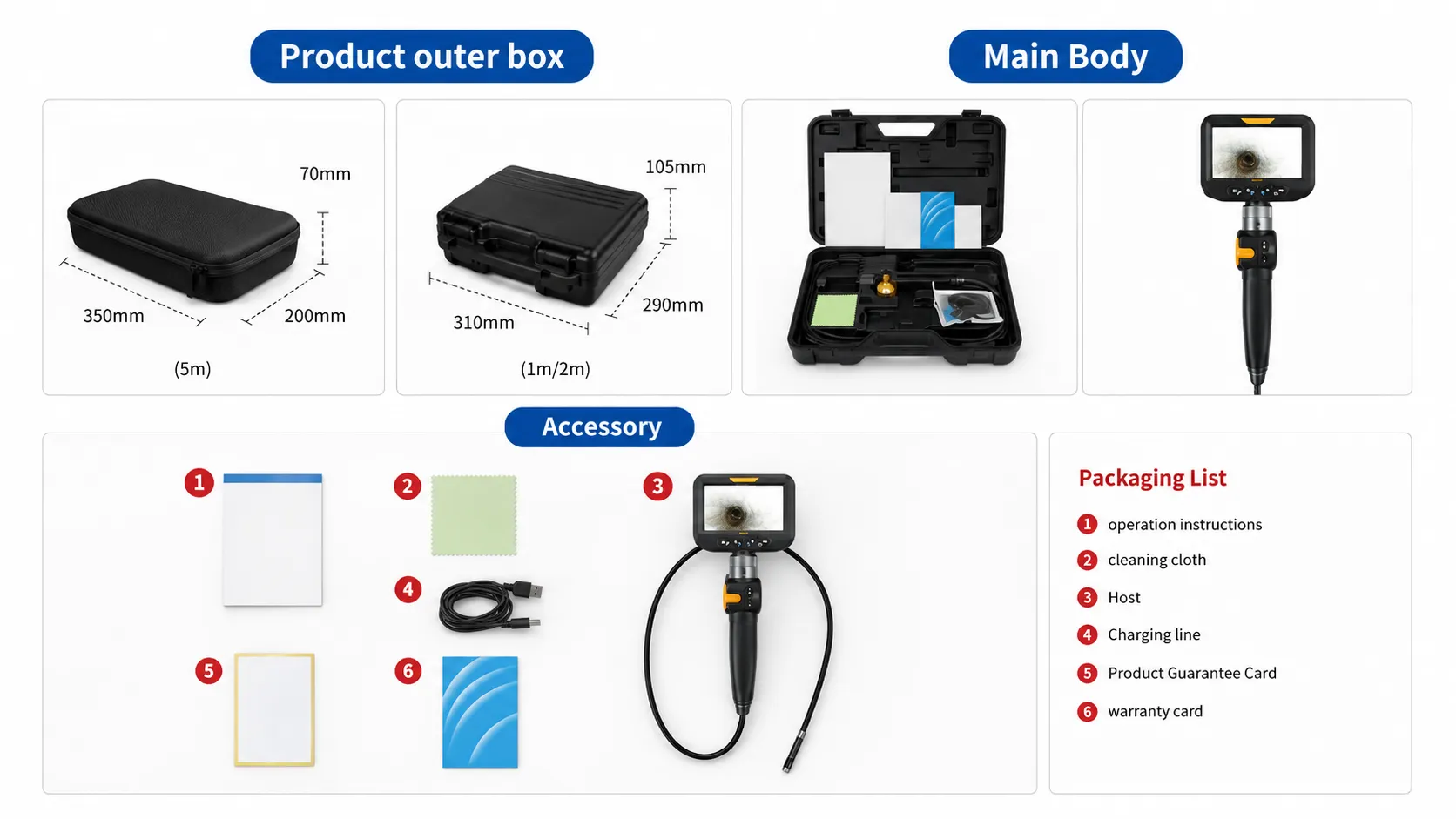 Two-Way Articulating Video Borescope