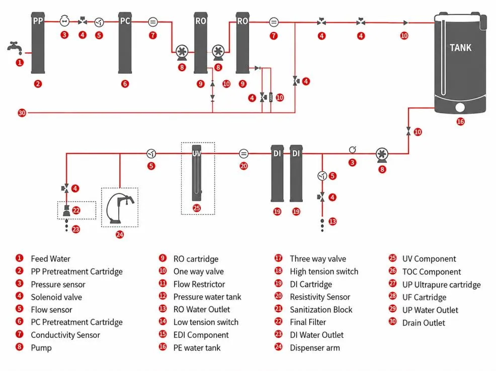 Standard Dual RO Pure Water System