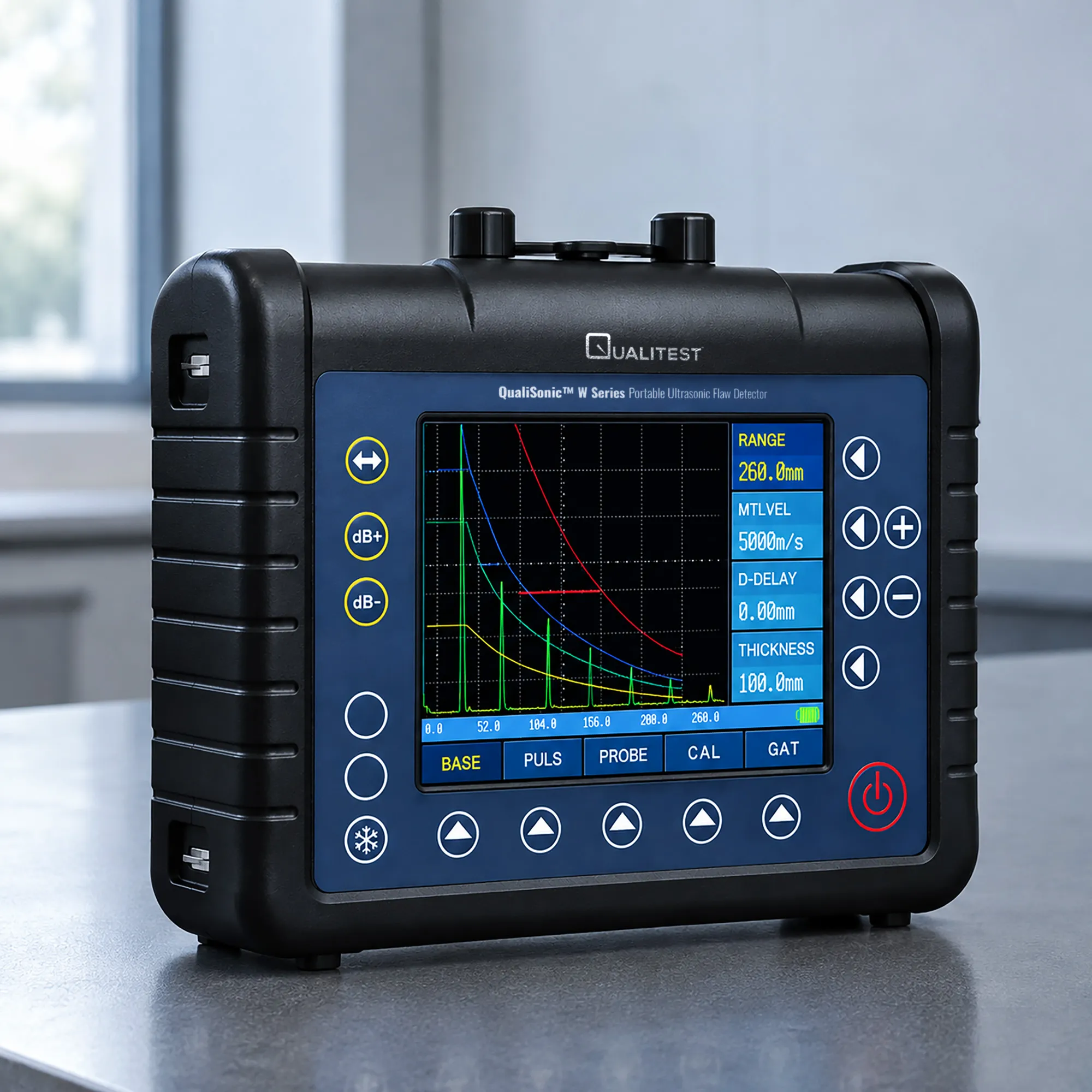 Detector de defectos ultrasónico portátil