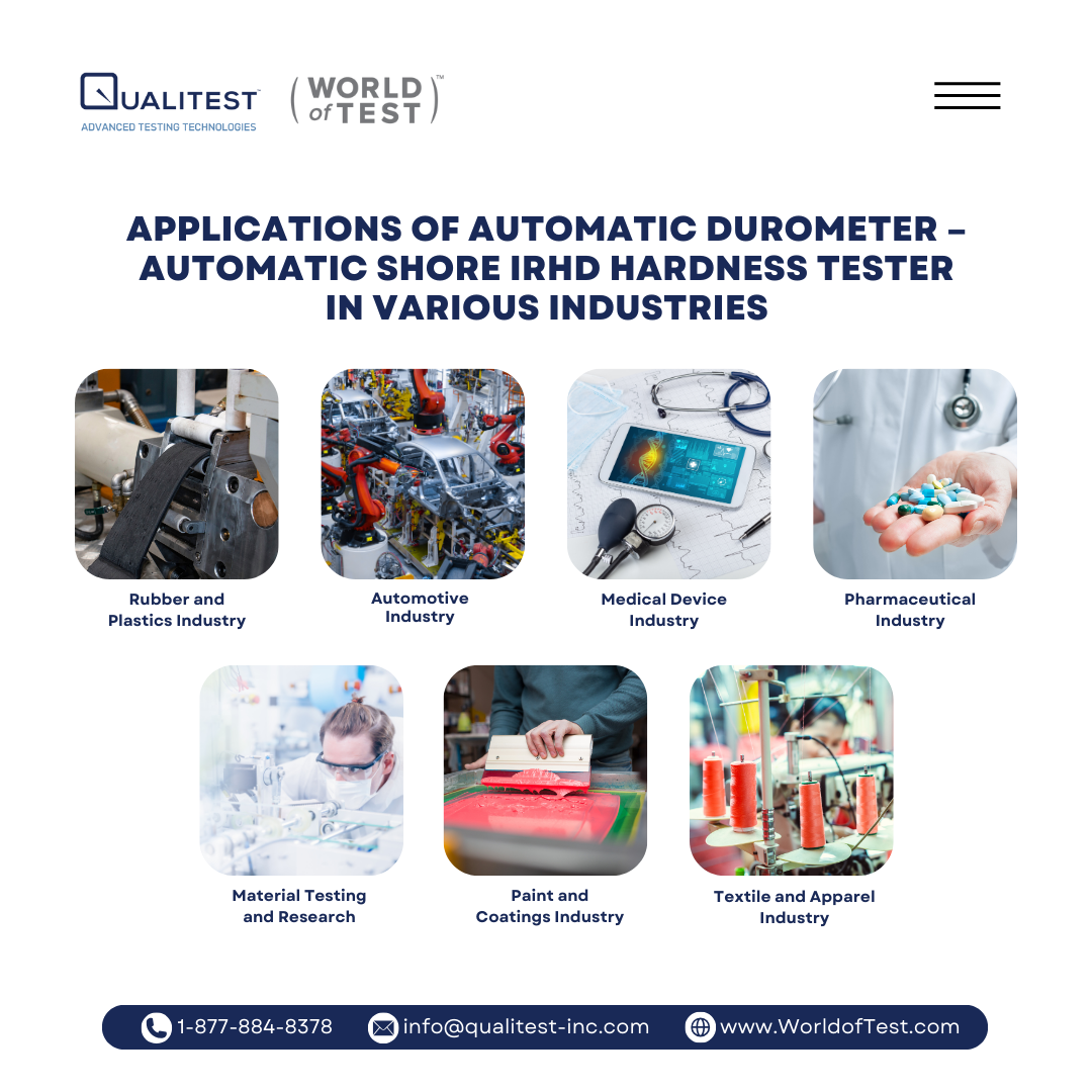 Aplikasi Durometer Otomatis – Alat Uji Kekerasan Shore IRHD Otomatis