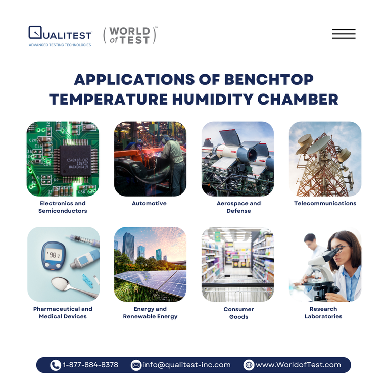 applications of benchtop temperature humidity chamber