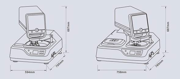 Automatic Metallography Grinder and Polisher - QualiGP-3/3S