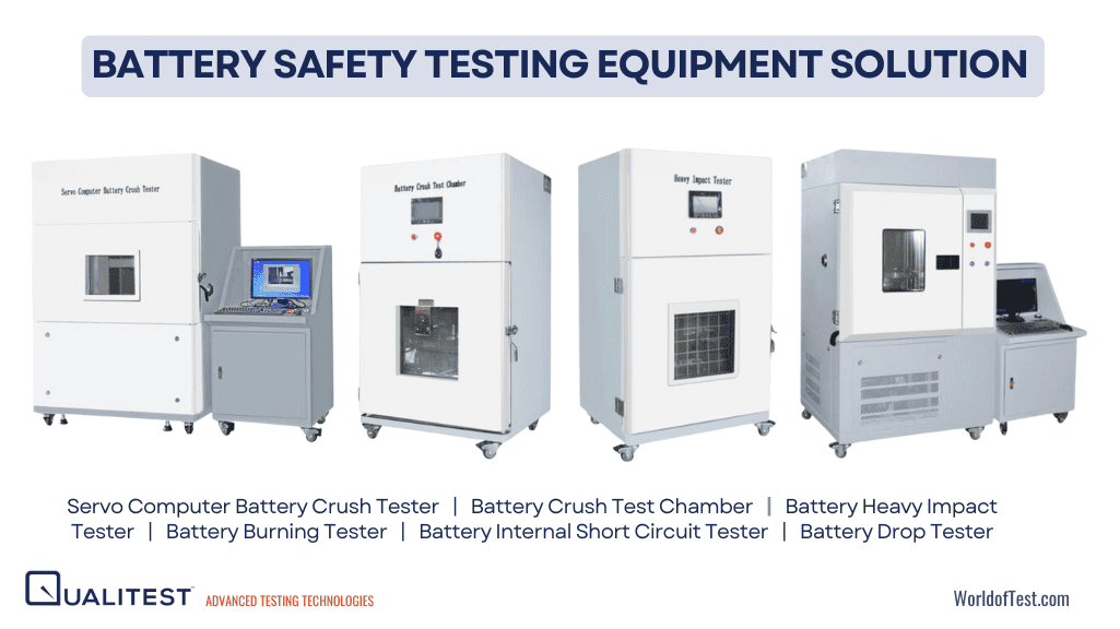 Battery Safety Testing Equipment Solution by Qualitest
