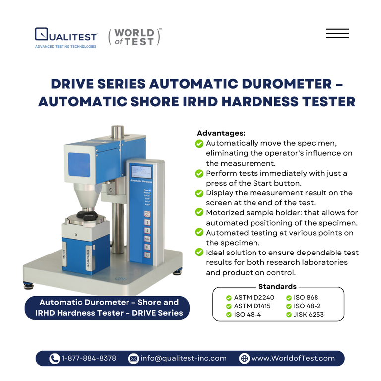 seri drive otomatis Durometer – Penguji Kekerasan Shore IRHD Otomatis