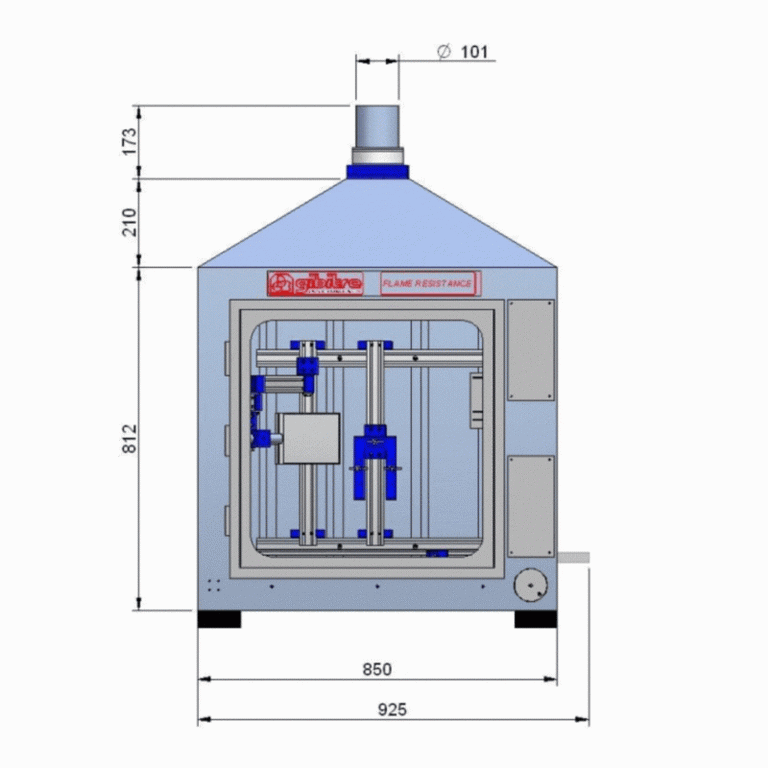 Flammability Tester for Rubber and Plastics construction