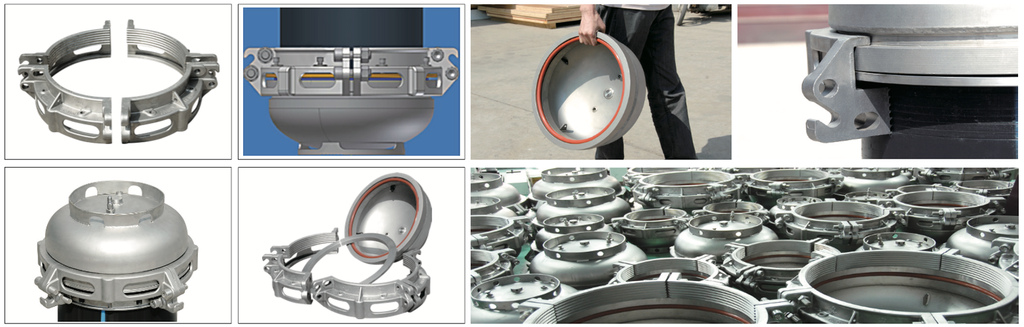 End Caps and Enclosures for PVC Plastic Pipes Testing