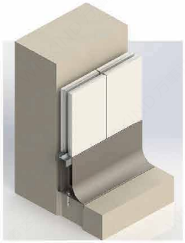 Stainless Steel Waterproof Wall Base for Cleanrooms