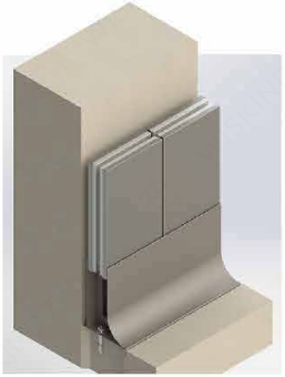 Stainless Steel Waterproof Wall Base for Cleanrooms