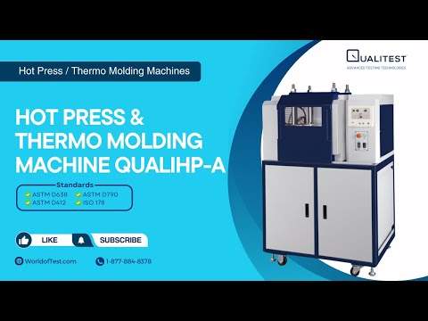 Imagem de pré-visualização do vídeo "Máquina de prensagem a quente e moldagem térmica QualiHP-A para preparação de amostras | WorldofTest.com".