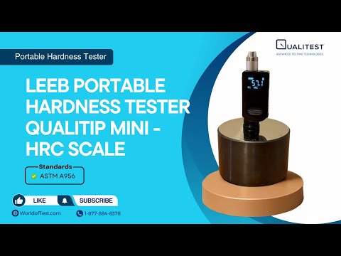 Imagem de pré-visualização do vídeo "Testador de dureza portátil Leeb QualiTip Mini - Escala HRC | Qualitest".