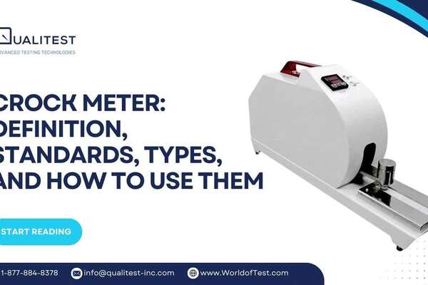 Crock meter device used for fabric colorfastness and abrasion resistance testing | Qualitest
