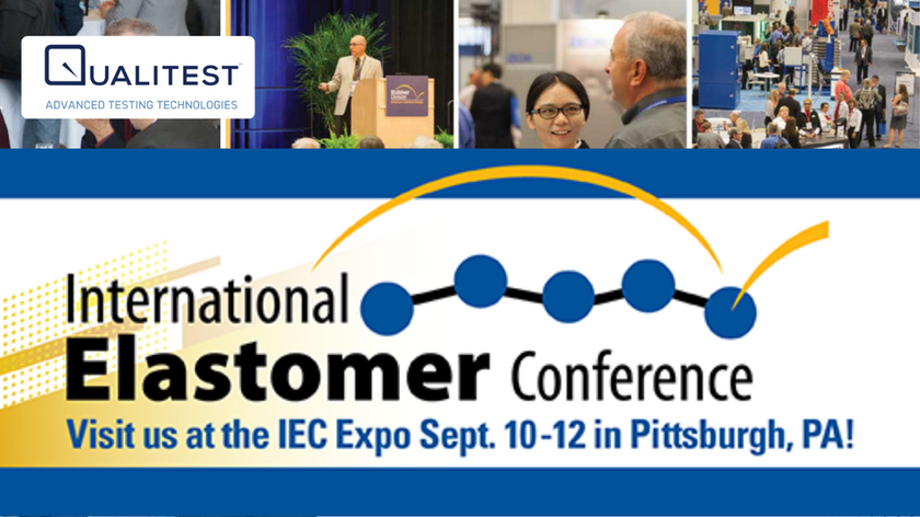 Visit Qualitest USA at the International Elastomer Conference 2024 for the Latest Testing Technologies for Rubber and Elastomers