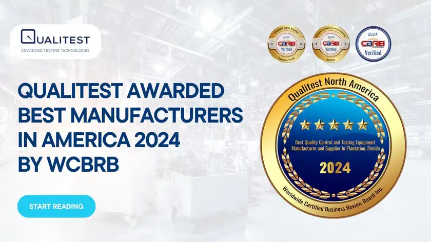Qualitest Awarded Best Manufacturers in America 2024 by WCBRB