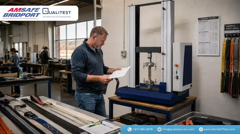 How AmSafe Bridport Uses Our 20kN Universal Testing Machine (QM-20-M1F)
