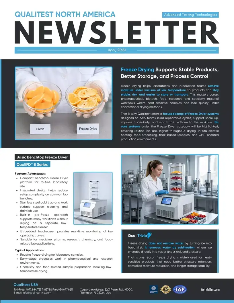 Freeze Drying Supports Stable Products Better Storage, and Process Control