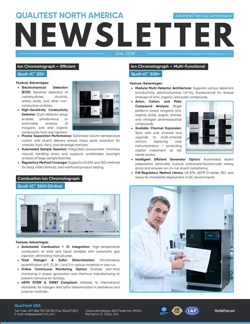 Precise Ion Analysis: From Sample to Certified Result