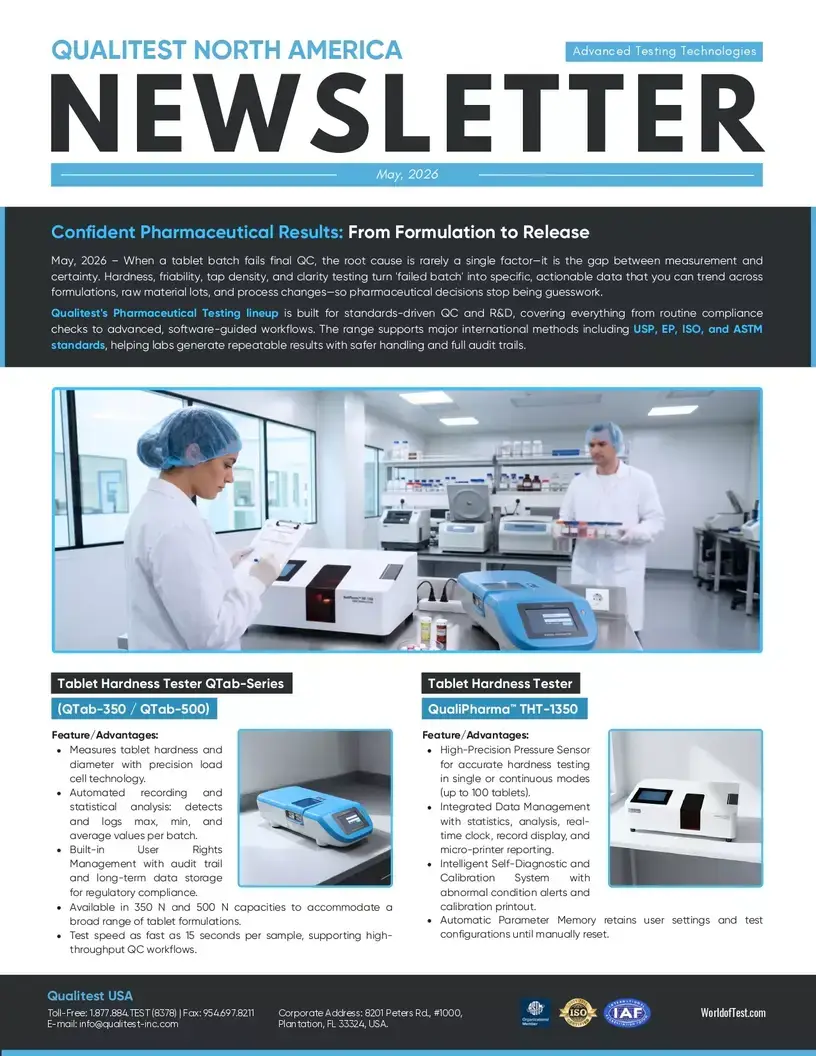Confident Pharmaceutical Results: From Formulation to Release - QualiNewsletter #10