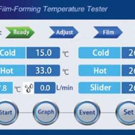 MFFT Minimum Film Formation Temperature Tester - Operation Menu